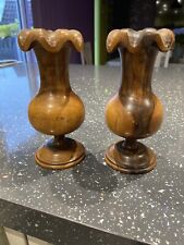 Pair wooden candle for sale  STANFORD-LE-HOPE