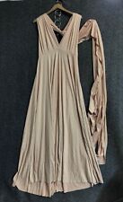 Infiwing Infinity Dress Bridesmaid Wedding Guest Beige One Size Wrap Ruffle NWOT for sale  Shipping to South Africa