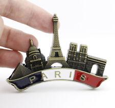Ímã de geladeira de metal 3D "Torre Eiffel Paris Marcos França" lembrança presente novo , usado comprar usado  Enviando para Brazil