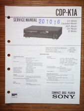 Service-Manual Sony CDP-K1A CD-Player,ORIGINAL, usado segunda mano  Embacar hacia Argentina