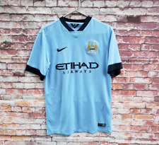 Usado, 🔥 Camiseta de futebol masculina Manchester City FC Nike Dri-Fit azul média M fina 2014 comprar usado  Enviando para Brazil
