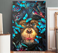 Chimp butterfly art for sale  LEICESTER