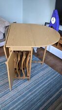 Oval folding dining for sale  LONDON
