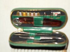 Vintage Collectible Grooming Comb Brush Scissors Sewing Travel Kit West Germany, usado comprar usado  Enviando para Brazil