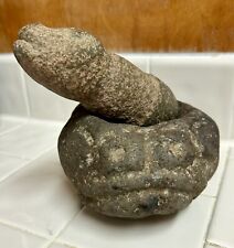 RARO mortero y mortero reptil ceremonial precolombino mortero y mortero serpiente 400 - 1000 dC segunda mano  Embacar hacia Mexico