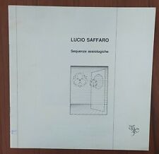 Lucio saffaro. sequenze usato  Camogli