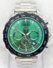 Incrível relógio de pulso masculino HUGO BOSS cronógrafo quartzo moldura giratória comprar usado  Enviando para Brazil
