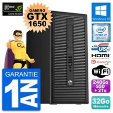 PC Tour HP 800 G2 Gaming GTX 1650 i7-6700 RAM 32Go 240Go SSD + 2To Windows 10 d'occasion  France