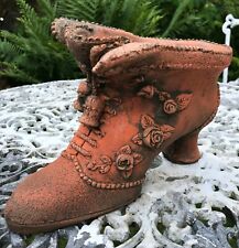 Gypsy shoe small garden planter decorative stone garden ornament  for sale  Shipping to South Africa