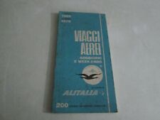 Alitalia libretto viaggi usato  Italia