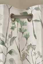 John Lewis Isla Floral gre Blackout Thermal Lined Eyelet Curtains W117 DROP137CM for sale  Shipping to South Africa