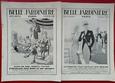2 x Publicité de presse: 1932 Vétements BELLE JARDINIERE Paris - Pendule ATMOS d'occasion  Le Portel