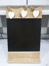 Wooden blackboard hearts for sale  WALTHAM CROSS