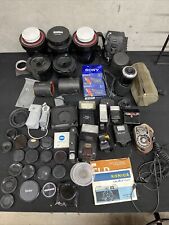 Lote de accesorios, lentes y flashes vintage para cámara segunda mano  Embacar hacia Argentina