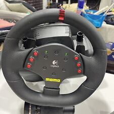 Pedales del volante Logitech Momo Racing Force retroalimentación - cable de alimentación probado PC segunda mano  Embacar hacia Spain