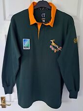 Usado, Camisa de Rugby Cotton Traders 1995 Copa do Mundo da África do Sul Tamanho G (P2P 22,5") comprar usado  Enviando para Brazil