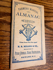 Manual del agricultor Almanaque 1890 - H.S. Miller & Co segunda mano  Embacar hacia Argentina