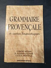 Gramática Provenzal Y Folios Lingüística - Caf segunda mano  Embacar hacia Argentina