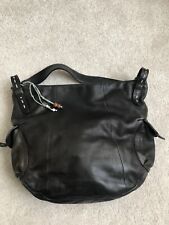 Radley  Leather Handbag- Large Black Hobo Shoulder Bag Pebbled Leather Slouch for sale  NOTTINGHAM