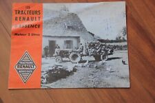 Catalogue brochure " Tracteur Renault Moteur 2 l essence " 12 pages A4 (6 volets d'occasion  Troarn