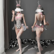 Usado, Sexy Lencería Cadena Bolas De Mujer uniforme de mucama Cosplay Disfraz Conjunto Traje De Conejo segunda mano  Embacar hacia Spain