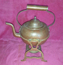SMALL VINTAGE COPPER & BRASS SPIRIT KETTLE WITHOUT BURNER   (S3), used for sale  Shipping to South Africa