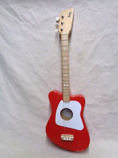 Guitarra LOOG para crianças VERMELHA usada 3 cordas tem desgaste funciona comprar usado  Enviando para Brazil