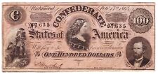 confederate banknotes for sale  Spring Hill