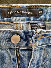 Usado, Calça jeans Calvin Klein vintage anos 90 masculina perna reta lavagem média ss 29 ajuste fácil boho comprar usado  Enviando para Brazil
