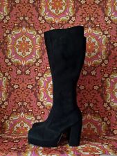 Vintage black suede for sale  BINGLEY