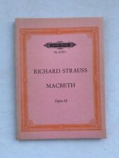Notes. R. Strauss. Macbeth. Opus 23.  Pocket Score. for sale  Shipping to South Africa