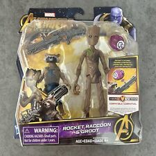 Juego de figuras de acción Marvel Avengers Rocket Raccoon & Groot paquete juguete coleccionable segunda mano  Embacar hacia Mexico