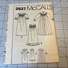 Roupão e vestido de noite feminino padrão costura McCall’s #2827 tamanho XS 6-8 comprar usado  Enviando para Brazil