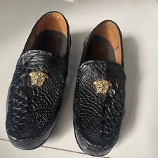 Usado, Sapatos masculinos couro genuíno pele de jacaré de crocodilo feito à mão tamanho US11 - EUR44 comprar usado  Enviando para Brazil