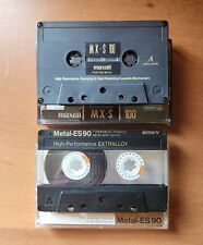 Cassete de metal Maxell MX-S 100 tipo IV e fita Sony Metal ES-90 tipo 4 tipo IV , usado comprar usado  Enviando para Brazil