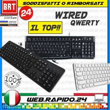 Używany, TASTIERA USB QWERTY PC DESKTOP (DELL,HP,MICROSOFT) WINDOWS COMPUTER UNIVERSALE!! na sprzedaż  Wysyłka do Poland