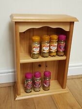 NICE QUALITY SOLID PINE SPICE RACK / SMALL WALL MOUNTED SHELVES, used for sale  Shipping to South Africa