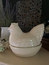 White ceramic chicken for sale  TELFORD