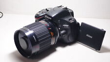 500mm = 750mm Wildlife Lens On Nikon D50 D70 FM2N D80 D90 D100 D200 D300 D600 for sale  Shipping to South Africa