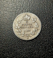 1903 Canada Silver 5 Cents coin - RARE -  KM# 9 - Low Mintage -  #C07 comprar usado  Enviando para Brazil