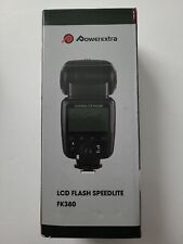 Used, Powerextra Flash Speedlite with LCD Display, GN38 Off-Camera Zoom Flash  for sale  Shipping to South Africa