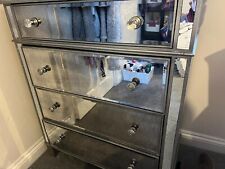 Mirrored glass chest for sale  SHAFTESBURY