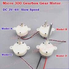 Dc 3V 5V 6V baixa velocidade Redução micro 300 Motor De Engrenagens Da Caixa De Marchas Brinquedo Eixo Roscado, usado comprar usado  Enviando para Brazil