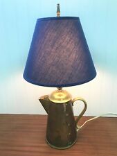 Vintage Brass Copper Rustic Table Lamp Pitcher for sale  Shipping to South Africa