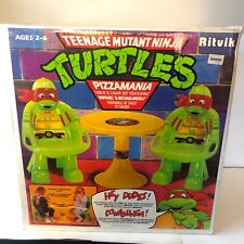 Usado, Cadeiras de plástico vintage Teenage Mutant Ninja Turtles Pizzamania + mesa na caixa TMNT comprar usado  Enviando para Brazil