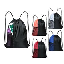  Drawstring Bag Boys Girls Kids Swim Gym Sack Dance PE Shoe Sport Backpack for sale  Shipping to South Africa