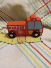 Wood firetruck toy for sale  Shipping to Ireland