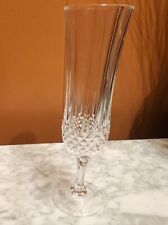 Usado, Cristal D'Arques Longchamp taça de cristal canelada champanhe 8" de altura 4,5 oz  comprar usado  Enviando para Brazil