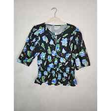 NWOT Daum Und Pferdgarten Mamie Floral Tie Neck Women 6/44 Smocked Blouse, used for sale  Shipping to South Africa
