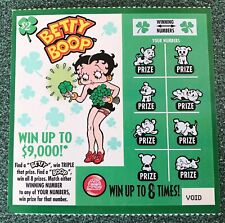 Bilhete de loteria Betty Boop tema trevo 4 folhas instantâneo SV , usado comprar usado  Enviando para Brazil